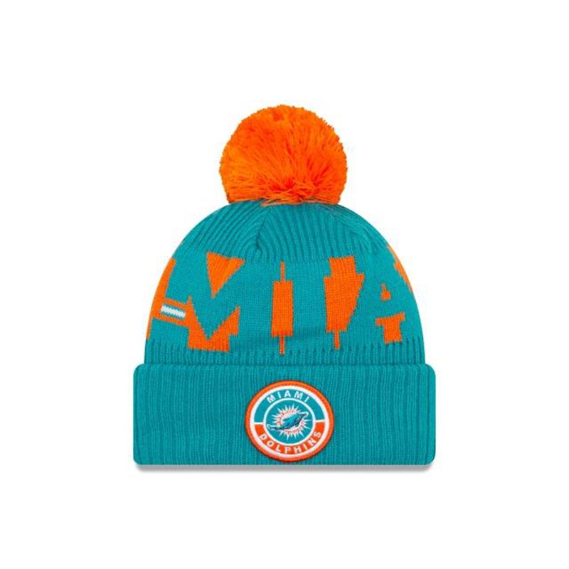 NFL Miami Dolphins Cold Weather Sport Knit (NFD5794) - Blue New Era Beanies